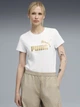 Футболка хлопковая женская Puma Essentials Graphics 63153652 XS White-metallic gold с принтом (4069157467650) - изображение 1