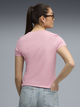 Футболка бавовняна жіноча Puma Essentials Foundation 68237165 XL Poised Pink з принтом (4069157670098) - зображення 2