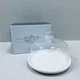 Тортовница фарфоровая со стеклянным колпаком 20,1 см белая Olens 8030-321 - изображение 3