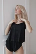 Пижама женская шорты и майка Vanessa 2XL-3XL черный - изображение 12