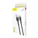 Кабель Baseus cafule Cable USB For Micro 2.4A 0.5M Gray+Black (CAMKLF-AG1) - изображение 2