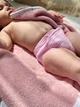 Дитячий махровий рушник з капюшоном для купання новонароджених 80х80см рожевий - изображение 3
