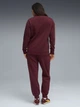 Спортивный костюм женский на флисе Puma 68816096 M Ruby Shimmer (4069157435147) - изображение 2