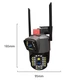IP камера видеонаблюдения V380 V10 Wi-Fi 2 объектива 4MP+4MP с удаленным доступом, черная (V380) - изображение 3