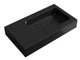 Умивальник підвісний Luxor Mono 80 L Black - зображення 2