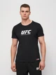 Футболка хлопковая длинная мужская UFC UFCYE35037 M Черная (3609088135016) - изображение 1