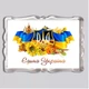 Акриловый магнит с печатью "Единая Украина!" 92x65мм (16026) - изображение 1