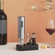 Электрический штопор для вина на аккумуляторе SILVER WINE SET подарочный набор для вина умная коркотяг с аэратором, пробкой и ножом для фольги - изображение 7