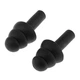 Беруші силіконові бервуха в пластиковому кейсі 5 пар Silicone Earplugs Black - изображение 3