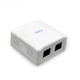 Розетка Cablexpert (NCAC-2U6-01) 2хRJ-45, Cat6, зовнішня, біла - зображення 1