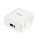 Розетка Cablexpert (NCAC-2F5E-01) 2хRJ-45, Cat5Е, зовнішня, біла - зображення 1