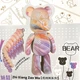Конструктор картонный 3D-пазл Bearbrick оранжево-розовый (ZX-154) - изображение 3