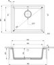 Zlew kuchenny Deante Corda 550x460x204 mm (ZQA_N10C) - obraz 2