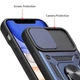 Чехол Epik Camshield Serge Ring ударопрочный для Apple iPhone X / XS (5.8") Синий - изображение 3