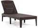 Шезлонг лежак Keter Jaipur Sun Lounger коричневий з матрацом садовий (255891) - изображение 4