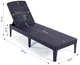 Шезлонг лежак Keter Jaipur Sun Lounger коричневий з матрацом садовий (255891) - изображение 11