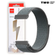 Ремешок для Xiaomi Amazfit GTS 4 / GTS 4 mini нейлоновый / 20 мм Серо-зелёный - изображение 2