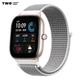 Ремешок для Xiaomi Amazfit GTS 4 / GTS 4 mini нейлоновый / 20 мм Серый с белым - изображение 1