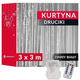 Kurtyna świetlna Springos CL0184 Druciki 300 LED (5907719426976) - obraz 2