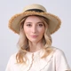 Шляпа канотье женская с лентой-бантом LuckyLOOK Памела 60 Бежевый 734-357 - изображение 4
