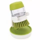 Щетка для мытья посуды с дозатором + подставка, 100мл, Зеленая - изображение 1