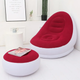 Надувной диван с пуфиком Air Sofa - 116х98х83см, Красный / Надувное кресло с пуфиком - зображення 1