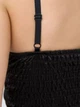 Атласний топ Silk з відкритим декольте Розмір 42-46 Black - зображення 3
