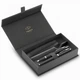 Подарочный набор Parker IM Black CT FP+BP (ручка-перо + шариковая + чехол) - изображение 1