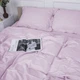 Простынь MirSon полуторная 150x220 см 30-0007 Pink Satin Stripe (2200005250051) - изображение 1
