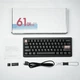 Игровая механическая клавиатура Cidoo QK61 V2 – 60% форм-фактор, горячая замена, RGB, Gasket Mount, Черная - изображение 7
