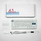 Игровая механическая клавиатура Cidoo QK61 V2 – 60% форм-фактор, горячая замена, RGB, Gasket Mount, Белая - изображение 7