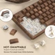 Клавіатура механічна дротова - Womier F87 75% з колесом гучності, RGB, PBT і hotswap - зображення 4