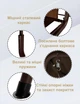 Садовые Качели до 260 кг Трехместные с Навесом Тентом 4Рoints Garden Brown Коричневая Садовая Качеля для 3 Человек с Козырьком - изображение 5