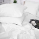 Простынь MirSon Сатин 00-0000 Snow White 150х220 см (2200009415562) - изображение 3
