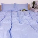 Підковдра MirSon Satin Stripe 30-0022 Blue sky 143х210 см (2200007754939) - зображення 1