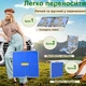 Туристичний посилений складаний стіл Grand Picnic для пікніка з регулюванням висоти та 4 стільці GP4262-2 Синій - зображення 4
