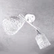 Люстра стельова поворотна кришталева на 2 плафони Sneha (9969245958/2 WHITE) - зображення 4
