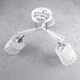 Люстра стельова поворотна кришталева на 3 плафони Sneha (9969255958/3 WHITE) - зображення 6