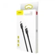 Кабель Baseus Cafule PD2.0 60W flash charging USB cableType-C-Type-C (20V 3A)2M Gray+Black (CATKLF-HG1) - изображение 2