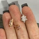 Серьги пусеты "Алмазные капли" медзолото 18К с цирконами в оправе Xuping Jewelry в бархатной коробочке (16042) - изображение 5