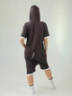 Женская кигуруми взрослая и подростковая летняя Kigurumi хаски серый с белым M 155-165 см (4018) - изображение 6