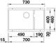 Мойка кухонная Blanco - 523542 SUBLINE 700-U LEVEL - изображение 2