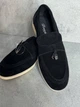 Туфли женские Hengji 336-1 замшевые лоферы с фурнитурой 38 черные - изображение 3
