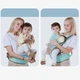 Детский хипсит эрго-рюкзак Baby Carrier и прорезыватель Мишка с держателем бусины Голубой n-13035 - изображение 4