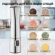 Млинок для перцю електричний млин для спецій та солі з керамічним жорном електроперечниця з регулюванням помелу DKWAY PS-22 + подарунок 12 шт батарейок AAA - зображення 6