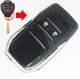Корпус выкидного ключа TOYOTA (Тойота) 2 кнопки, с лезвием TOY43 (Под переделку) 19-37 - изображение 1