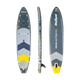 SUP дошка 350см Rebel ACTIVE с аксессуарами сапборд 150 кг 350 x 81 х 15 см Grey - изображение 3