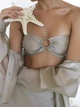 Бежевий костюм тройка Tencel Breeze Set LiLove 346 S Бежевий - изображение 3
