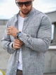 Рубашка мужская в полоску Casual рубашки мужские из хлопка Teamv Серая полоска M - изображение 2