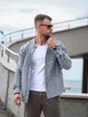 Рубашка мужская в полоску Casual рубашки мужские из хлопка Teamv Серая полоска M - изображение 5